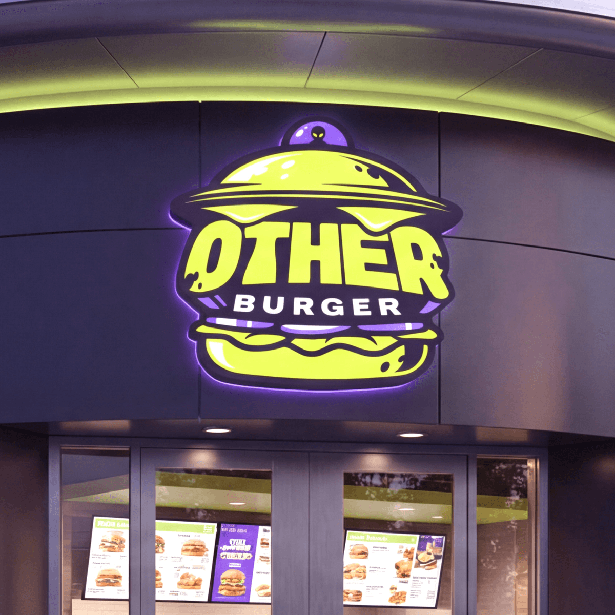 Embalagens e copo da Other Burger